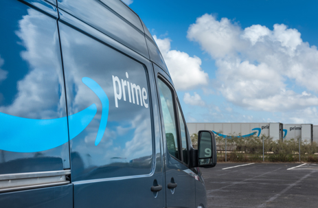 Amazon Prime fleet parking lot
